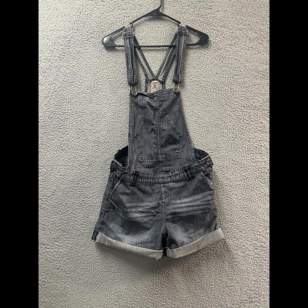 Decree Jeans Jean Romper Womens Medium Adjustable Cotton Blend Stretch Denim